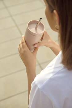 Stelton Tazza isolata sottovuoto To Go Sip con cannuccia, 0,4 L, erica, immagine decorativa