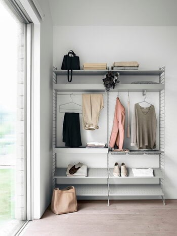 String Furniture String shoe shelf, 78 x 30 cm, grey