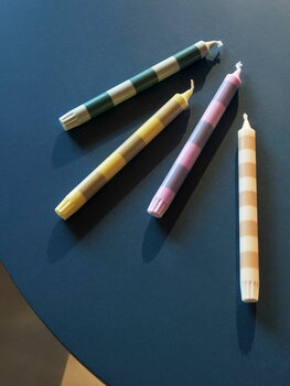 HAY Stripe kynttilä, 4 kpl, douce