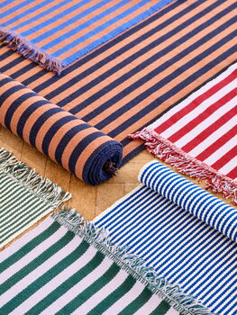 HAY Stripes and Stripes matto, 60 x 200 cm, bluebell ripple