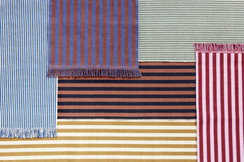 HAY Stripes and Stripes matto, 60 x 200 cm, bluebell ripple