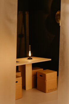 Santa & Cole Sylvestrina portable table lamp, clear - black