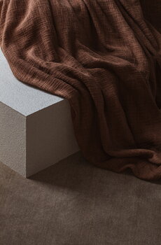 Tameko Dale bed throw, 260 x 260 cm, rust