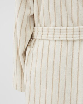 Tekla Classic bathrobe, sienna stripes