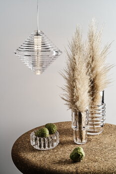 Tom Dixon Press Cone LED pendant, 2700K, clear, decoration image