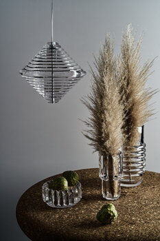 Tom Dixon Press Cone LED pendant, 2700K, clear, decoration image