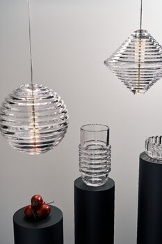 Tom Dixon Press Cone LED pendant, 2700K, clear, decoration image