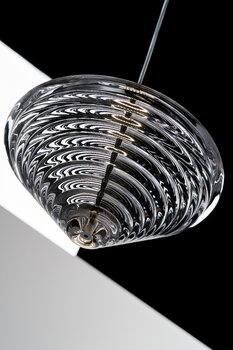 Tom Dixon Press Cone LED pendant, 2700K, clear, decoration image