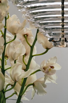 Tom Dixon Press Cone LED pendant, 2700K, clear, decoration image