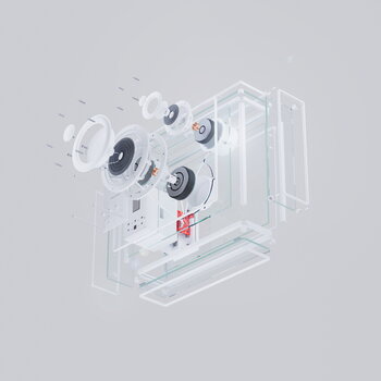 Transparent Transparent Speaker, white, decoration image