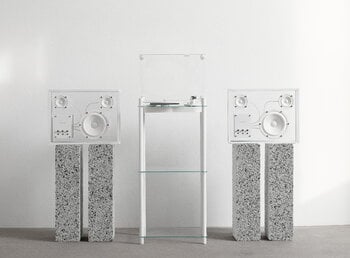 Transparent Turntable Stand, white, decoration image