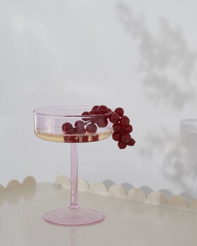 HAY Tint coupeglas, 2 st, rosa