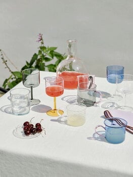 HAY Tint wineglass, 2 pcs, blue - clear