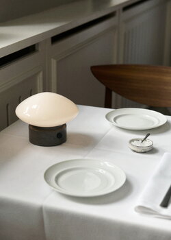 &Tradition Mist portable table lamp AP21, Grigio Caldo marble - opal glass, decoration image
