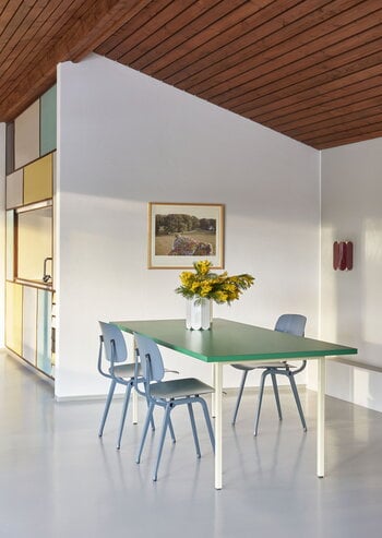 HAY Two-Colour pöytä, 240 x 90 cm, l.valkoinen - mintunvihreä