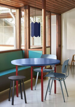 HAY Two-Colour Tisch, 105 cm, Kastanienrot - Blau