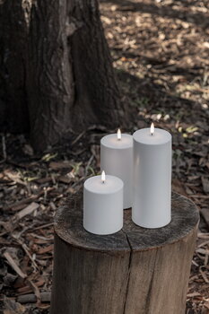 Uyuni Lighting Outdoor LED pillar candle, 8,4 x 10 cm, white, decoration image