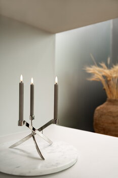 Uyuni Lighting LED taper candle, 25 cm, 2 pcs, sandstone