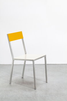 valerie_objects Alu chair, white - yellow