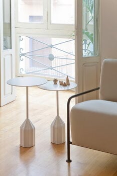 Viccarbe Burin Mini side table, 36 cm, white