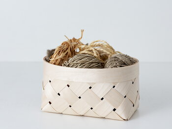 Verso Design Viilu birch basket, oval, XS