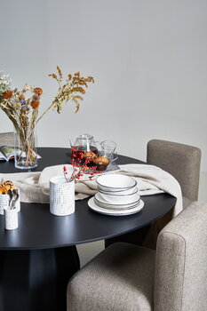 Burin table D120 black | Quick Expedition | Viccarbe