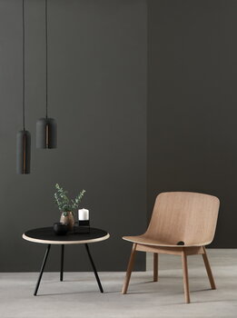 Woud Soround coffee table, 60 cm, charcoal black nano laminate