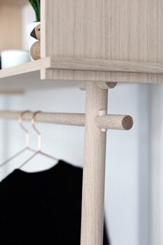 Woud Töjbox coat rack, large, oak