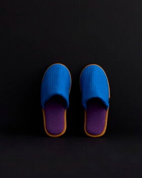 HAY Waffle slippers, one size, blue multi