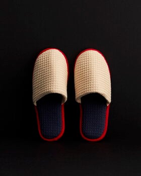 HAY Waffle slippers, one size, cream multi