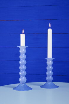 HAY Wavy candleholder, L, jade light blue