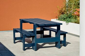 HAY Weekday bench, 140 x 23 cm, steel blue