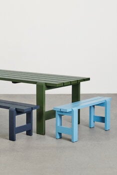 HAY Weekday bench, 140 x 23 cm, steel blue