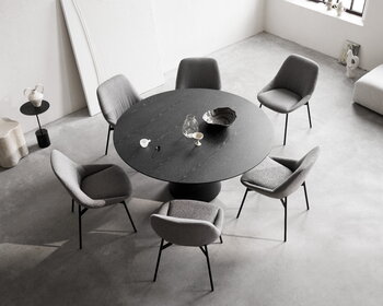 Wendelbo Table de salle à manger Coin, 150 cm, noir - chêne noir
