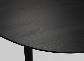 Wooden Table extensible SJL, 120-180 cm, hêtre noir