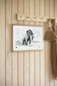 Teemu Järvi Illustrations Villamammutti juliste, 40 x 30 cm, sisustuskuva