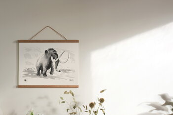 Teemu Järvi Illustrations Villamammutti juliste, 40 x 30 cm, sisustuskuva