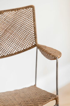 Sika-Design Chaise de salle à manger Rap, rotin noisette