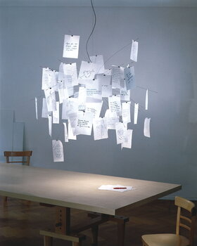 Ingo Maurer Lampada a sospensione Zettel'Z A6, immagine decorativa