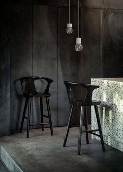 &Tradition Sgabello da bar In Between SK9, 75 cm, nero, immagine decorativa