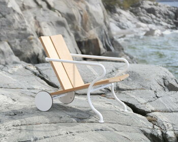 Atelier Sandemar Oona deck chair, white, decoration image