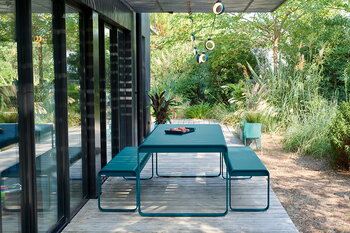 Fermob Bellevie table, 196 x 90 cm, acapulco blue