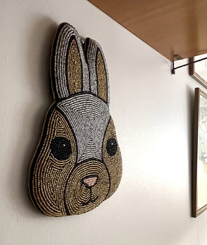 MUM's Bunny wall art, 25 x 28 cm, gold, decoration image