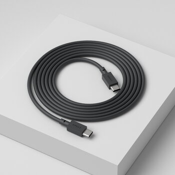 Avolt Cable 1 USB-C-zu-USB-C-Ladekabel, 2 m, Stockholm Black