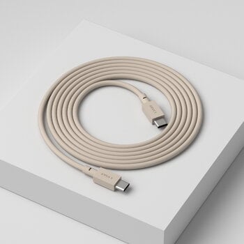 Avolt Cable 1 USB-C-zu-USB-C-Ladekabel, 2 m, Nomad Sand