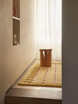 cc-tapis Criss cross matto, 242 x 302 cm, mustard, sisustuskuva