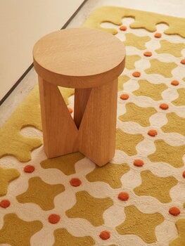cc-tapis Criss cross matto, 242 x 302 cm, mustard, sisustuskuva
