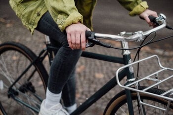 Pelago Bicycles Commuter Front Rack, L, polished aluminium