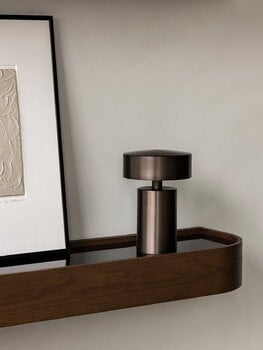 Audo Copenhagen Epoch shelf 79, dark stained oak - black, decoration image