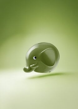 Palaset Medi Elephant moneybox, forest green, decoration image